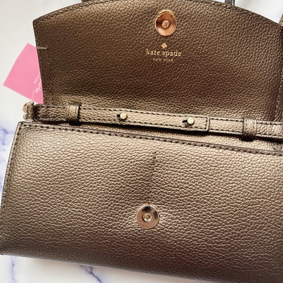 Kate Spade ♠️ Convertible Chain Wallet/Crossbody - Picture 4 of 5